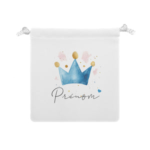 Pochon personnalisable | Couronne Bleu