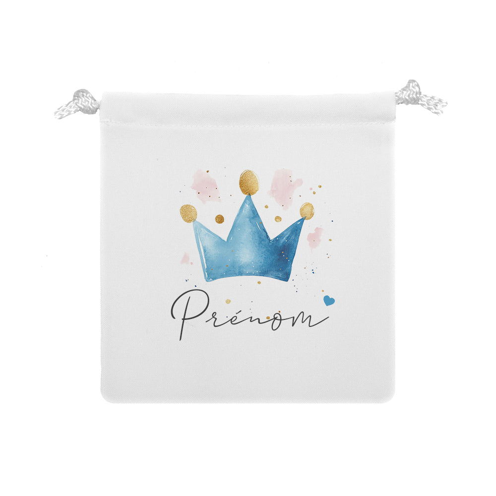 Pochon personnalisable | Couronne Bleu