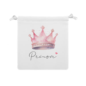 Pochon personnalisable | Couronne Rose