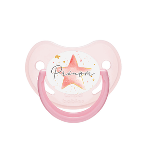 Tétine personnalisable | Étoile rose