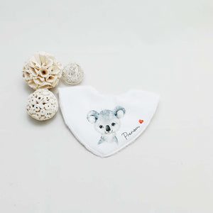 Bavoir bandana personnalisable avec prénom, illustration koala | Bout'D'Chou
