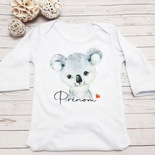 Charger l&#39;image dans la galerie, Body personnalisable manche longue pour bébé, illustration koala | Bout&#39;D&#39;Chou