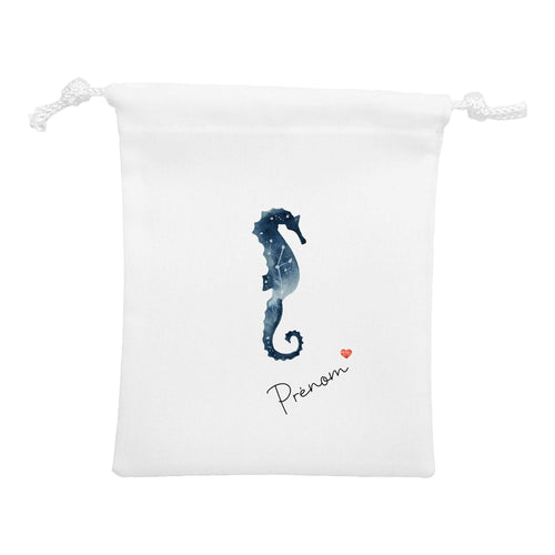 Sac pochon personnalisable | Constellation | Modèle Hippocampe