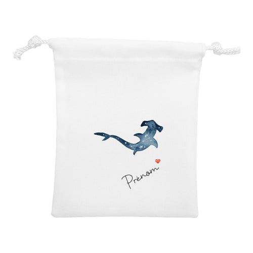 Sac pochon personnalisable | Constellation | Modèle Requin