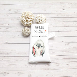 Protège livret de famille personnalisable, motif Lapin | Bout'D'Chou